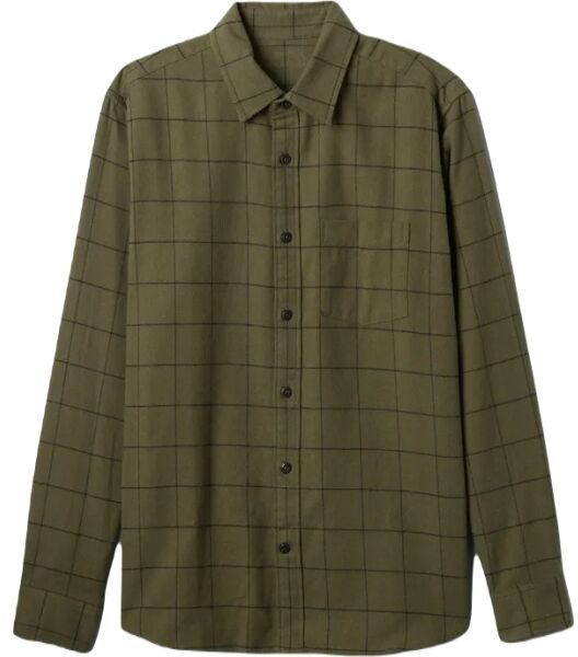 GAP V-LS STANDARD FLANNEL Pánska košeľa, khaki, veľkosť