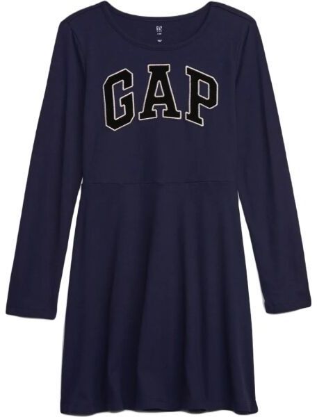 GAP V-FRCH LOGO Dievčenské šaty, tmavo modrá, veľkosť