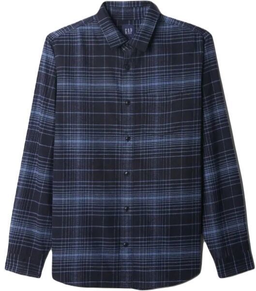 GAP LS FLANNEL Pánska košeľa, čierna, veľkosť