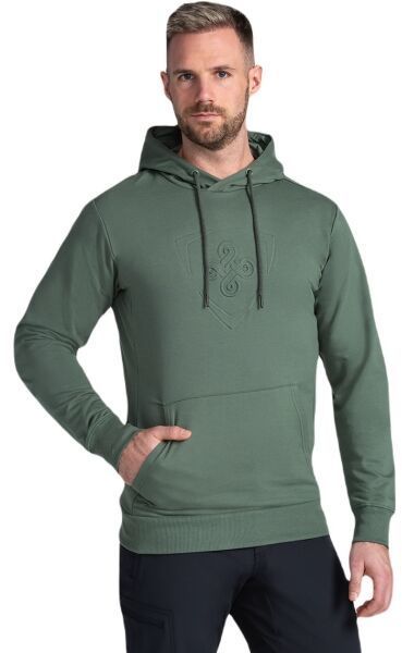 KILPI LAGOA Pánska mikina, tmavo zelená, veľkosť XXXL