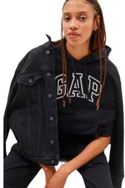 GAP HERITAGE Dámska mikina, čierna, veľkosť