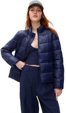 GAP LIGHTWEIGHT LOGO Dámska zimná bunda, tmavo modrá, veľkosť