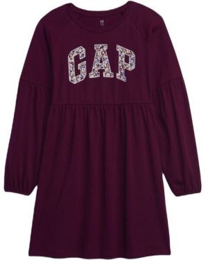 GAP V-FRCH LOGO Dievčenské šaty, vínová, veľkosť