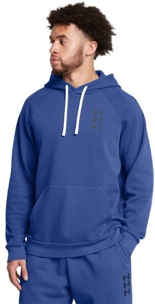 Under Armour RIVAL SLICED N DICED Pánska mikina, modrá, veľkosť