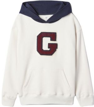 GAP CHENILLE Chlapčenská mikina, biela, veľkosť