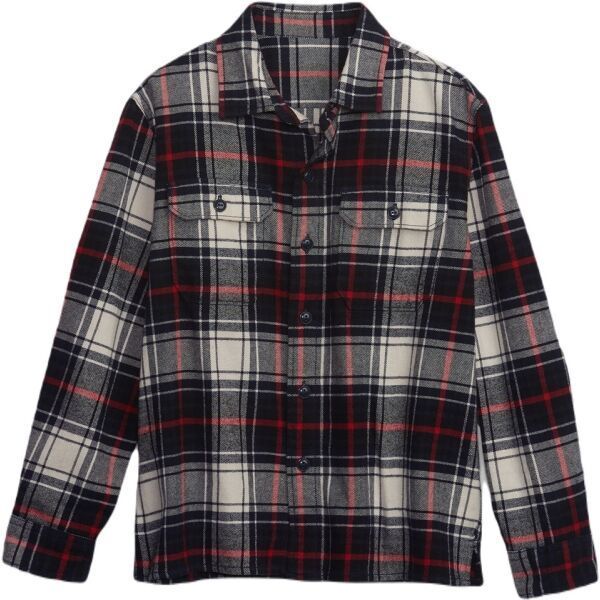GAP LS FLANNEL Chlapčenská košeľa, čierna, veľkosť
