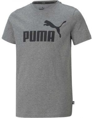 Puma ESS LOGO TEE B Chlapčenské tričko, sivá, veľkosť