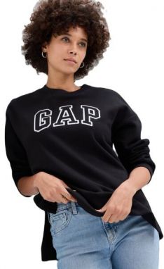 GAP HERITAGE TUNIC CREW Dámska mikina, čierna, veľkosť