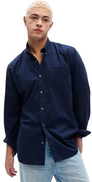 GAP STANDARD Pánska košeľa, tmavo modrá, veľkosť