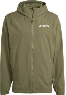 adidas TERREX MULTI 2L RAIN.DRY Pánska nepremokavá bunda, khaki, veľkosť