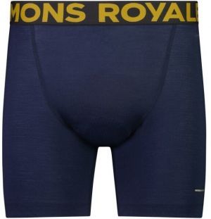 MONS ROYALE LOW PRO MERINO AIRCON Pánska cyklistická vložka Merino, tmavo modrá, veľkosť