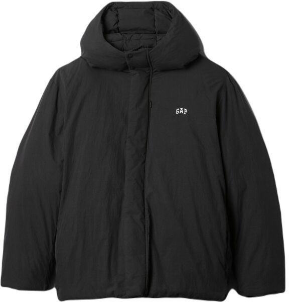 GAP INTL HOODED LOGO Pánska bunda, čierna, veľkosť