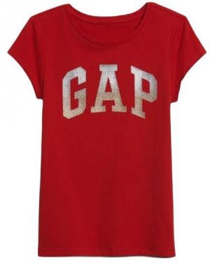 GAP LOGO Detské tričko, červená, veľkosť