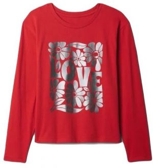 GAP VALUE Dievčenské tričko, červená, veľkosť