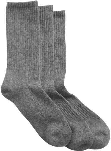 GAP BASIC CREW 3PK Pánske ponožky, sivá, veľkosť