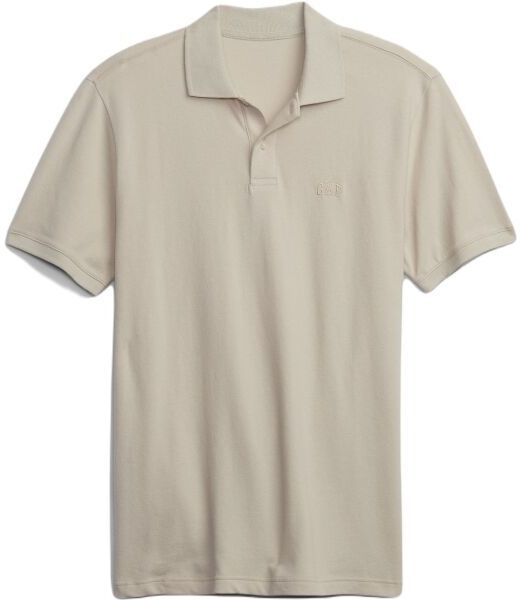GAP LOGO Pánske tričko polo, béžová, veľkosť