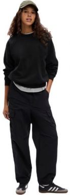 GAP NEW RAGLAN CREW Dámska mikina, čierna, veľkosť