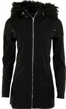 ALPINE PRO REBA Dámsky softshellový kabát, čierna, veľkosť