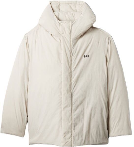 GAP INTL HOODED LOGO Pánska bunda, biela, veľkosť