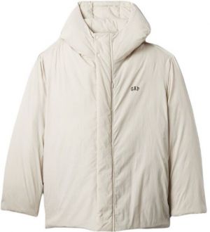 GAP INTL HOODED LOGO Pánska bunda, biela, veľkosť