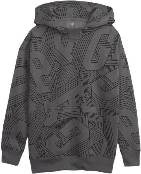 GAP ALL OVER Chlapčenská mikina, tmavě šedá, veľkosť