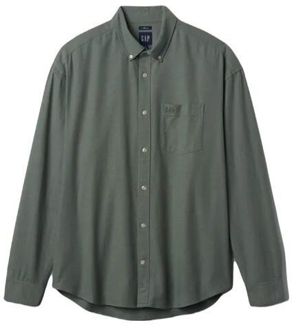 GAP OXFORD Pánska košeľa, khaki, veľkosť