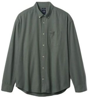 GAP OXFORD Pánska košeľa, khaki, veľkosť
