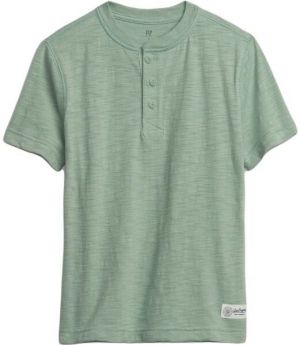 GAP V-SS HENLEY Chlapčenské tričko, svetlo zelená, veľkosť