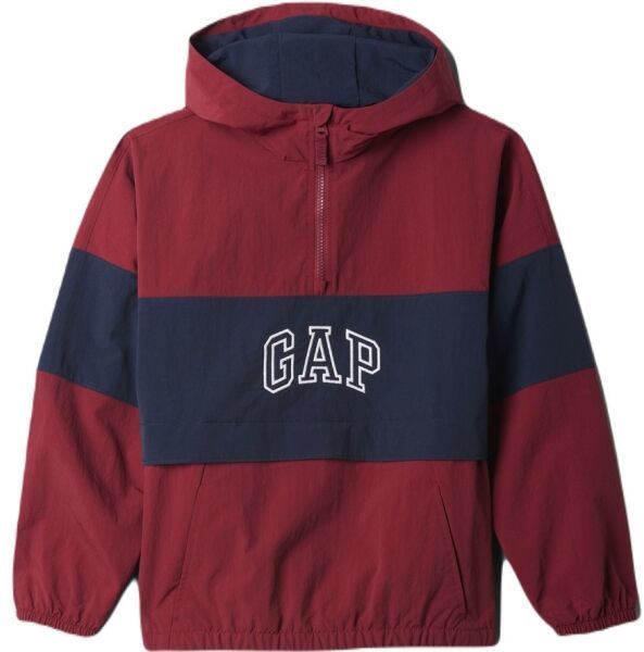 GAP NYLON ANORAK Chlapčenská bunda, vínová, veľkosť