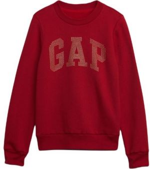GAP V-FRCH LOGO Detská mikina, červená, veľkosť
