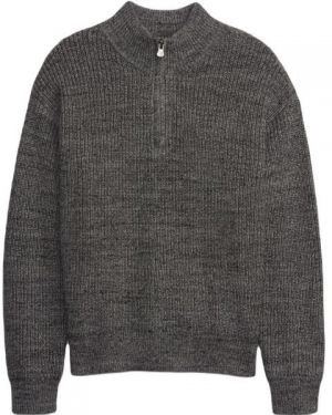 GAP RIB MOCKNECK Chlapčenský sveter, tmavo sivá, veľkosť