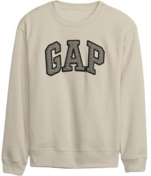 GAP HERITAGE CREW Dámska mikina, béžová, veľkosť