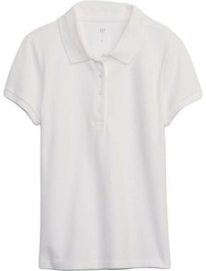 GAP V-UNIFORM Dievčenské tričko, biela, veľkosť
