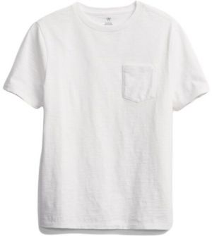 GAP ORGANIC Chlapčenské tričko, biela, veľkosť