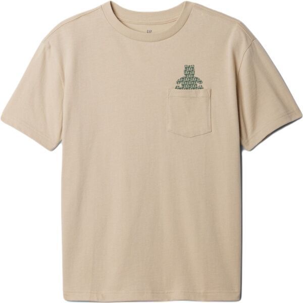 GAP BRANNAN Chlapčenské tričko, béžová, veľkosť