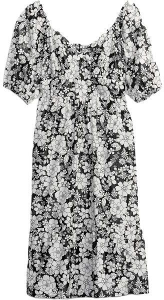 GAP SS PUFF Dámske šaty, čierna, veľkosť