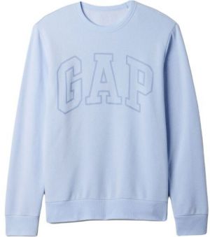 GAP CREWNECK LOGO Pánska mikina, svetlomodrá, veľkosť