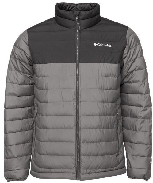 Columbia POWDER LITE JACKET Pánska zimná bunda, sivá, veľkosť