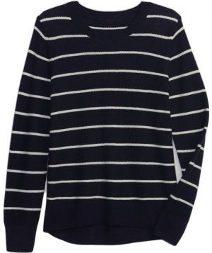 GAP V-BELLA CREW Dámsky sveter, tmavo modrá, veľkosť