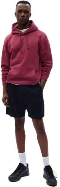 GAP FA23 FLEECE Pánska mikina, červená, veľkosť