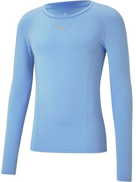 Puma LIGA BASELAYER TEE LS Pánske funkčné tričko, svetlomodrá, veľkosť