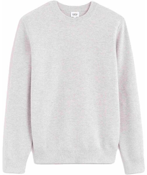 CELIO BEPIC Pánska mikina, sivá, veľkosť