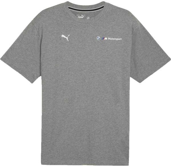 Puma BMW M MOTORSPORT ESSENTIALS+ LOGO TEE Pánske tričko, sivá, veľkosť