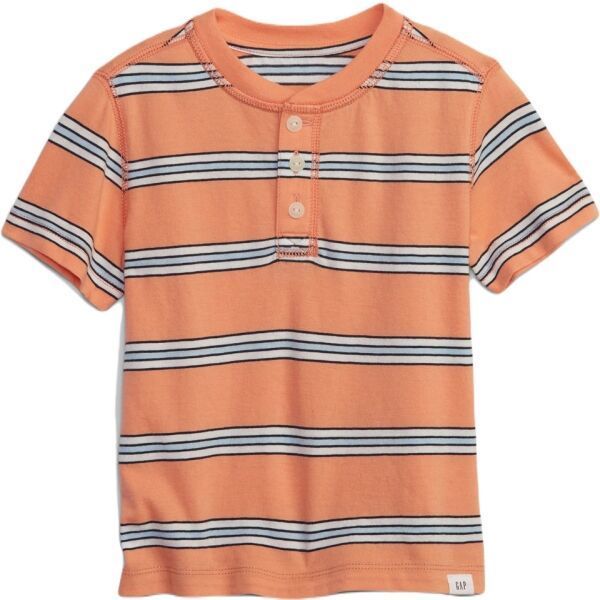 GAP V-SS HENLEY Chlapčenské tričko, oranžová, veľkosť