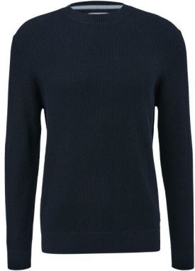 s.Oliver RL KNITTED PULLOVER NOOS Pánsky sveter, tmavo modrá, veľkosť