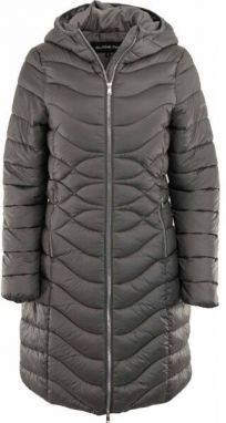 ALPINE PRO HUWRA Dámsky zimný kabát, tmavě šedá, veľkosť