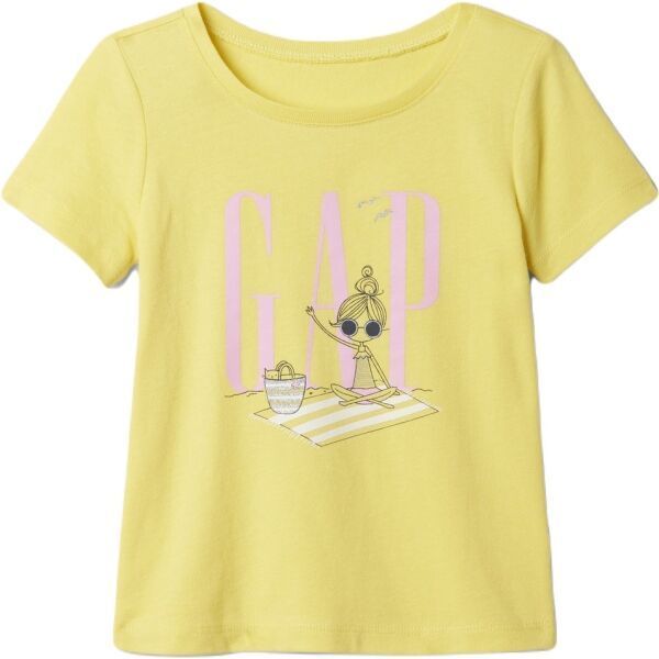 GAP BABY Detské tričko, žltá, veľkosť