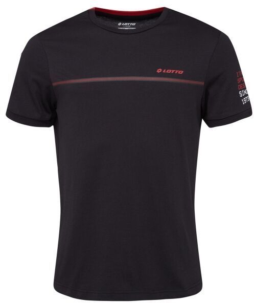 Lotto LOGO DUE TEE 1 II Pánske tričko, čierna, veľkosť