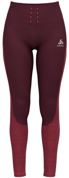 Odlo RUN EASY WARM Bežecké elastické nohavice, vínová, veľkosť