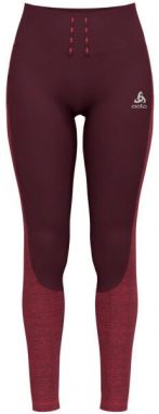 Odlo RUN EASY WARM Bežecké elastické nohavice, vínová, veľkosť
